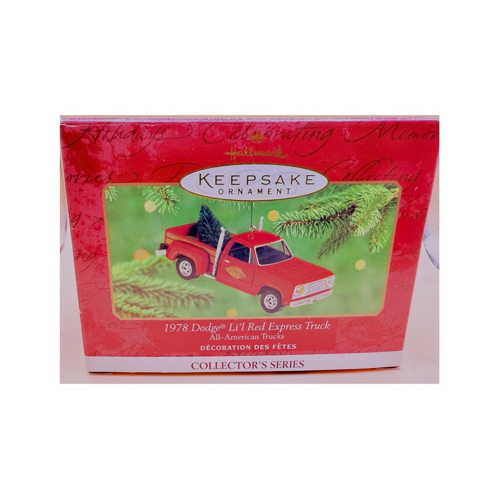 2000 Hallmark 1978 Dodge Li'l Red Express Truck Ornament All-American Trucks